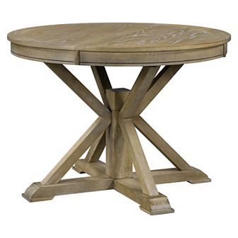 Merax Retro Functional Extendable Dining Table with a 12" Leaf