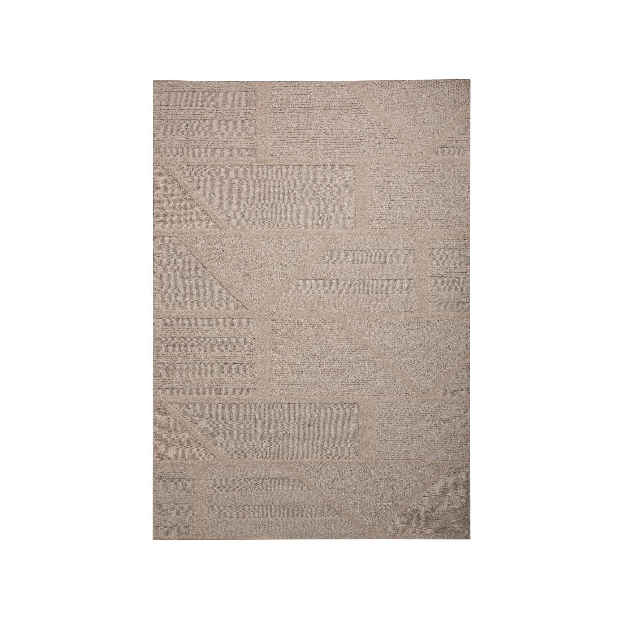 Alora Decor Lofton Rectangle Rug, Light Beige