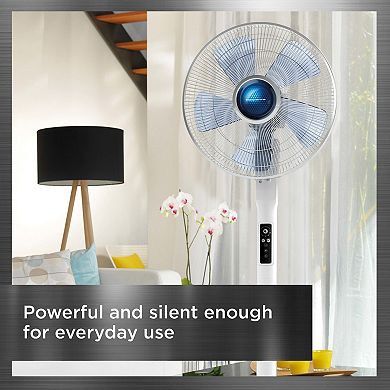 Rowenta Turbo Silence Extreme+ Stand Fan with Remote, Auto-Off Timer & Oscillation