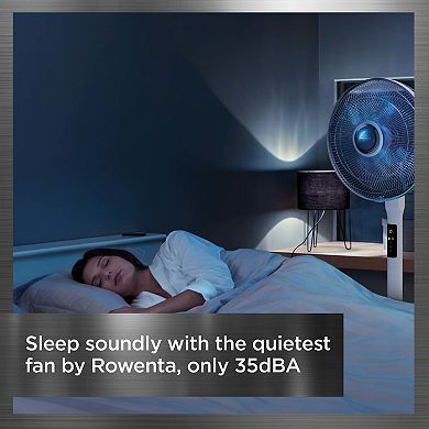 Rowenta Turbo Silence Extreme+ Stand Fan with Remote, Auto-Off Timer & Oscillation