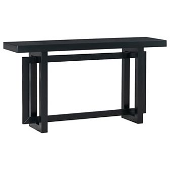 Merax Contemporary Console Table with Wood Top