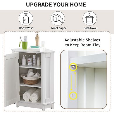 Merax Bathroom Cabinet Triangle Corner Storage Cabinet
