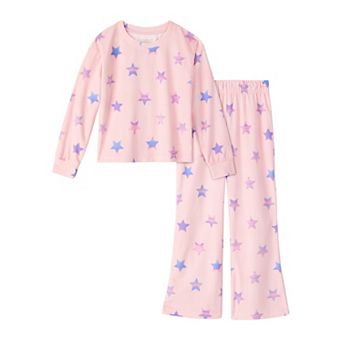 Girls 4-12 Cuddl Duds® Long Sleeve Pajama Top & Pajama Flare Pants Set