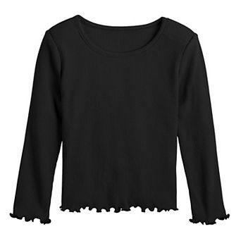 Toddler Girls 6-12 Jumping Beans® Physical Adaptive Long Sleeve Ribbed Tee