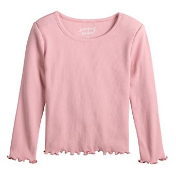 Toddler Girls 6-12 Jumping Beans® Physical Adaptive Long Sleeve Ribbed Tee