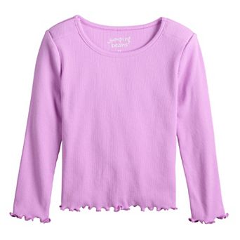 Toddler Girls 6-12 Jumping Beans® Physical Adaptive Long Sleeve Ribbed Tee