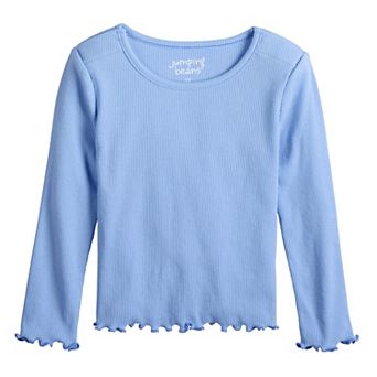 Toddler Girls 6-12 Jumping Beans® Physical Adaptive Long Sleeve Ribbed Tee