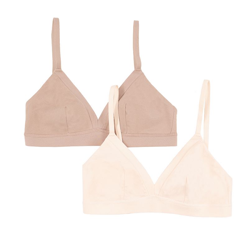 Jezebel 2-Pack Pima Cotton Bralette 900821P2, Women's,