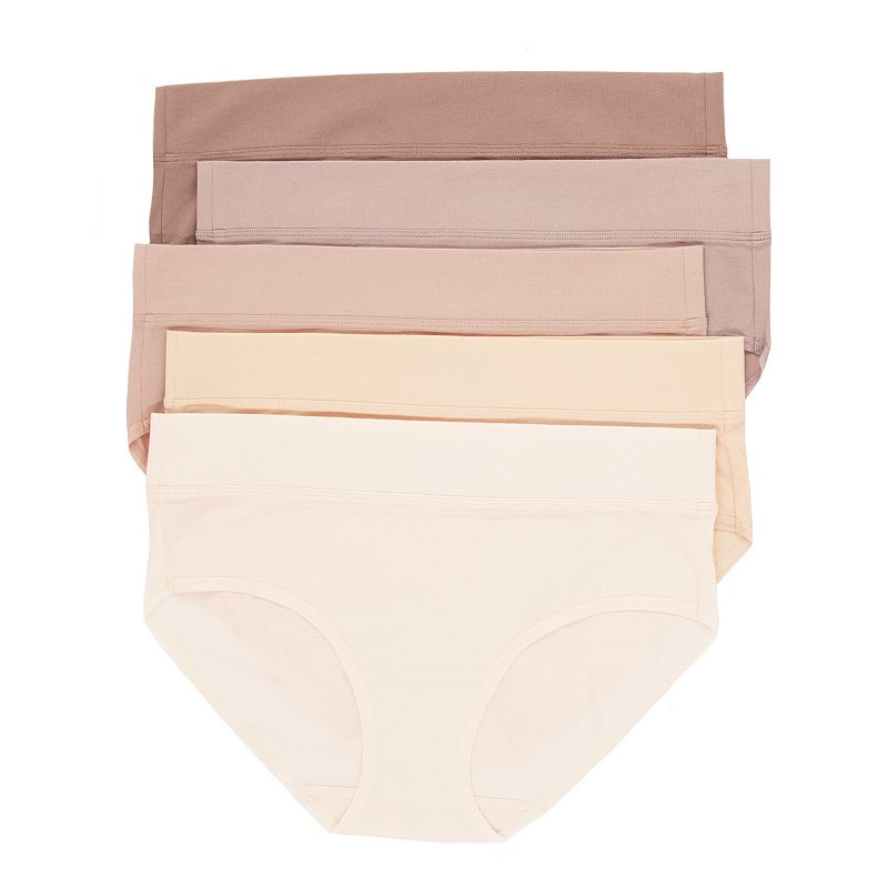 Women's Jezebel Pima Cotton Hipster Panty 4831P5 5-Pack, Size: XXL, Sun Kissed Neutrals