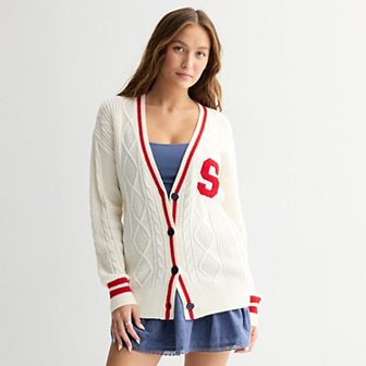 Juniors' SO® Prep Button Front Cardigan