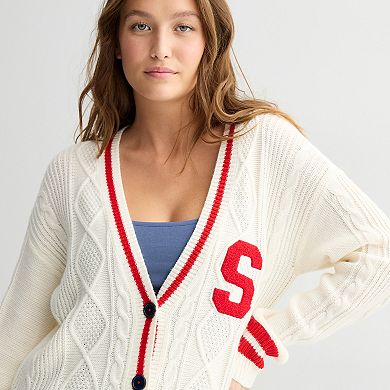 Juniors' SO® Prep Button Front Cardigan