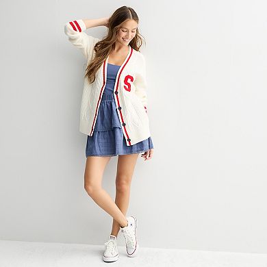 Juniors' SO® Prep Button Front Cardigan