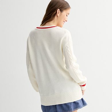 Juniors' SO® Prep Button Front Cardigan