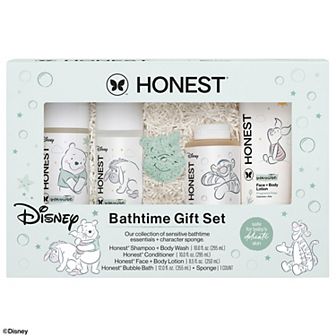 The Honest Company Disney Bathtime Fragrance Free 4 pc Hair & Skin Care Gift Set