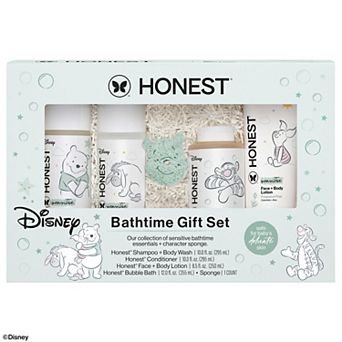 The Honest Company Disney Bathtime Fragrance Free 4 pc Hair & Skin Care Gift Set