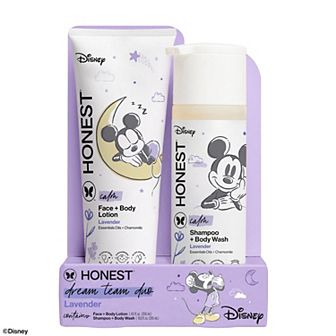 The Honest Company Disney Lavendar Shampoo & Body Wash + Lotion Duo