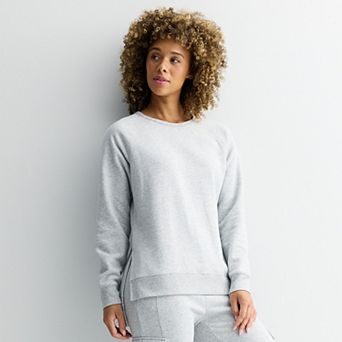 Women's Tek Gear® Ultrasoft Fleece High Slit Tunic Long Sleeve Crewneck