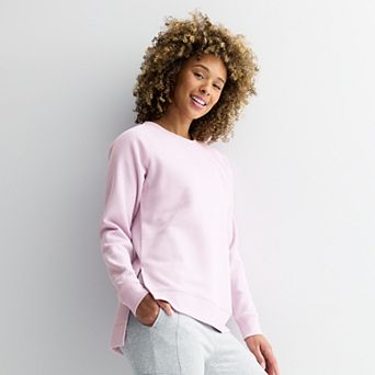 Women's Tek Gear® Ultrasoft Fleece High Slit Tunic Long Sleeve Crewneck