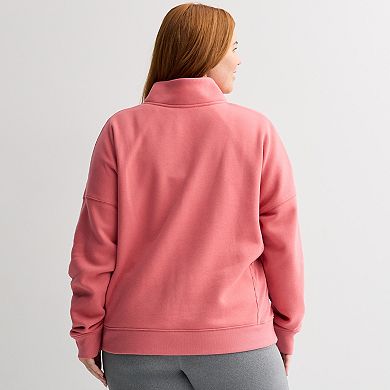 Plus Size Tek Gear® Quarter Zip Sweatshirt