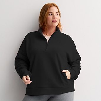 Plus Size Tek Gear® Quarter Zip Sweatshirt