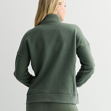 Petite Tek Gear® Quarter Zip Sweatshirt