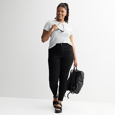 Juniors' Plus Size SO® Thermal Baby Tee