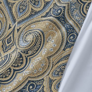 Royal Court Messina Blue Set of 2 Window Curtain Panels