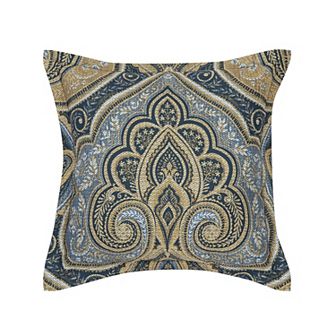 Royal Court Messina Blue 18-Inch Square Decorative Throw Pillow