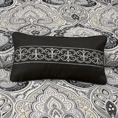 Royal Court Messina Black Boudoir Decorative Throw Pillow