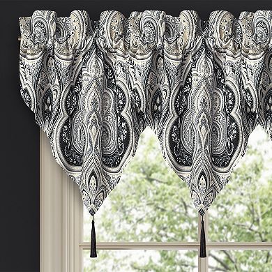 Royal Court Messina Black Ascot Window Valance