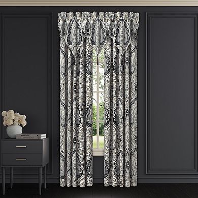 Royal Court Messina Black Set of 2 Window Curtain Panels