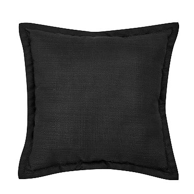 Royal Court Messina Black 18-Inch Square Decorative Throw Pillow