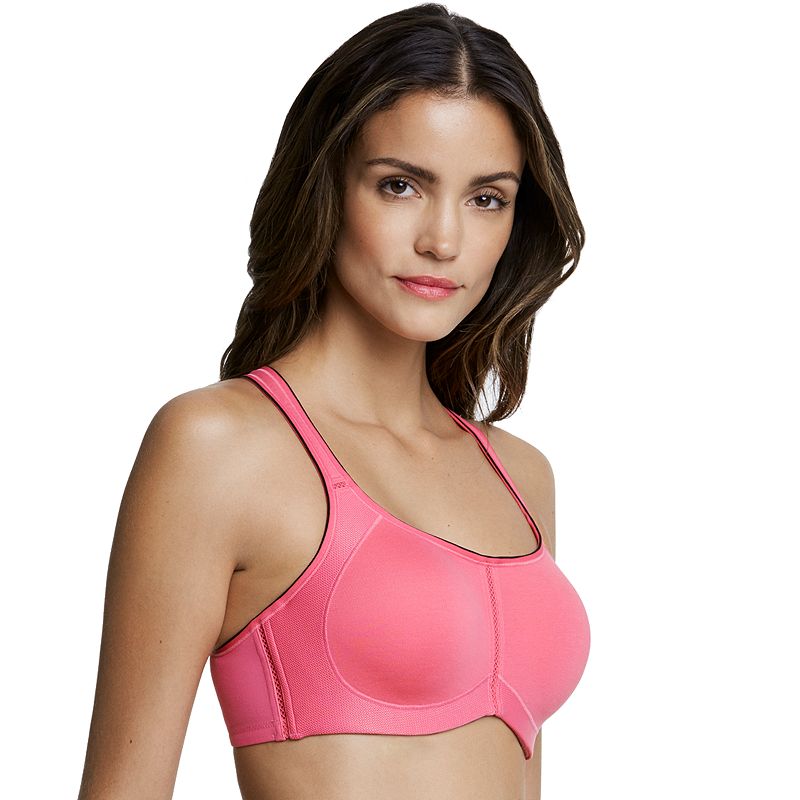 Dominique Bras: Zoe Pro Maximum Support Underwire Sports Bra 6100, Women's, Size: 34 F, Pink