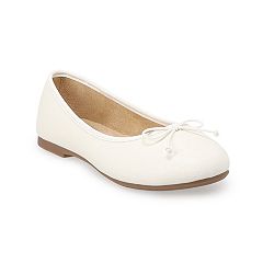 Girls white flats discount