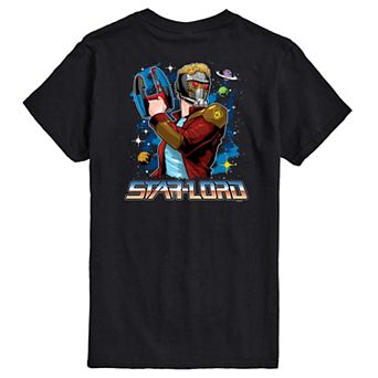 Men's Guardians Of The Galaxy Star-Lord Galaxy Retro Graphic Tee