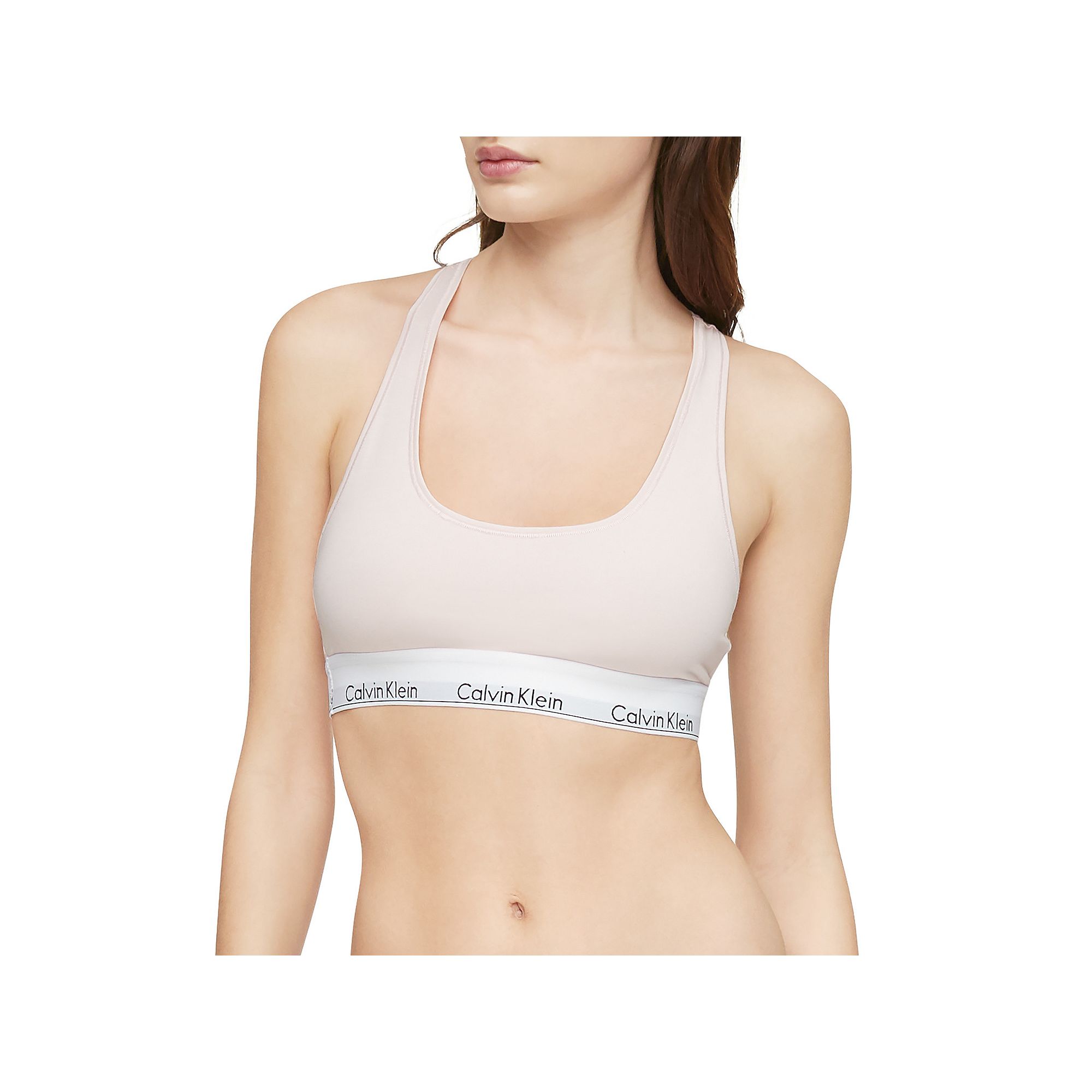 Calvin Klein Modern Cotton Unlined Bralette F3785, Womens, Size: XS, Nymph