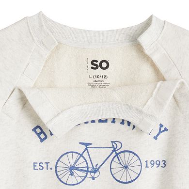 Girls 6-16 SO Adaptive Cropped Sweatshirt