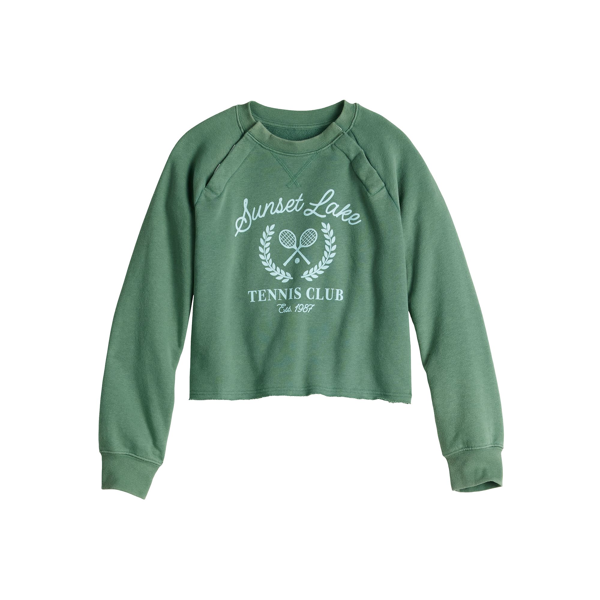 Girls 6-16 SO® Adaptive Cropped Sweatshirt, Girls, Size: XS (6/6X), Sunse