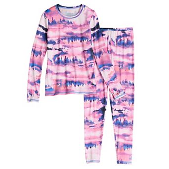 Girls 4-16 Cuddl Duds® Comfortech Stretch Poly 2 pc Base Layer Set