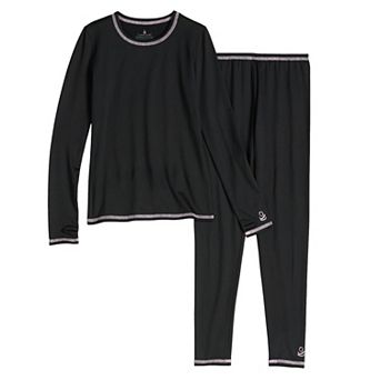 Girls 4-16 Cuddl Duds® Comfortech Stretch Poly 2 pc Base Layer Set
