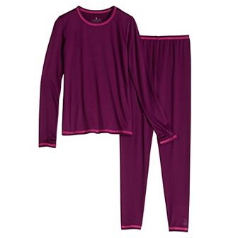 Girls 4-16 Cuddl Duds® Comfortech Stretch Poly 2 pc Base Layer Set