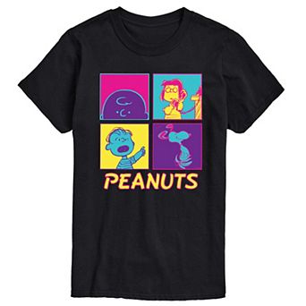Men's Peanuts Pop Art Grid Graphic Tee