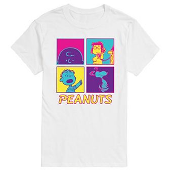 Men's Peanuts Pop Art Grid Graphic Tee
