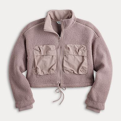 Women's FLX Mix Media Cropped High Pile Jacket