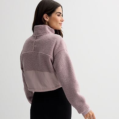 Women's FLX Mix Media Cropped High Pile Jacket