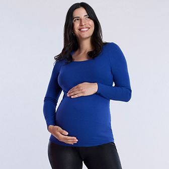 Maternity Motherhood® Square Neck Long Sleeve Tee