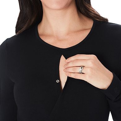 Maternity Cuddl Duds® Softwear with Stretch Wrap Front Top