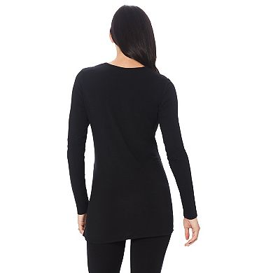 Maternity Cuddl Duds® Softwear with Stretch Wrap Front Top