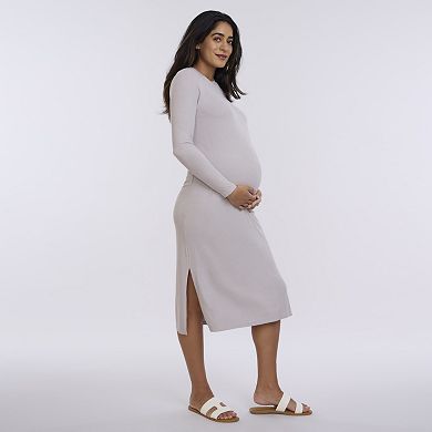 Maternity Motherhood® Rib Column Midi Dress