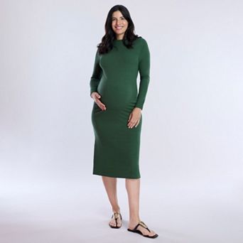 Maternity Motherhood® Rib Column Midi Dress